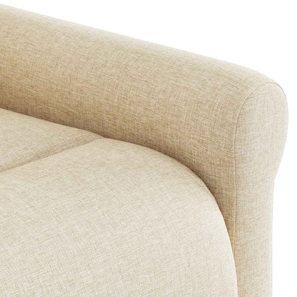 vidaXL Relaxsessel Creme Stoff