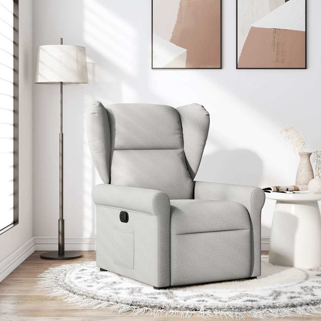 vidaXL Relaxsessel Wolkengrau Stoff