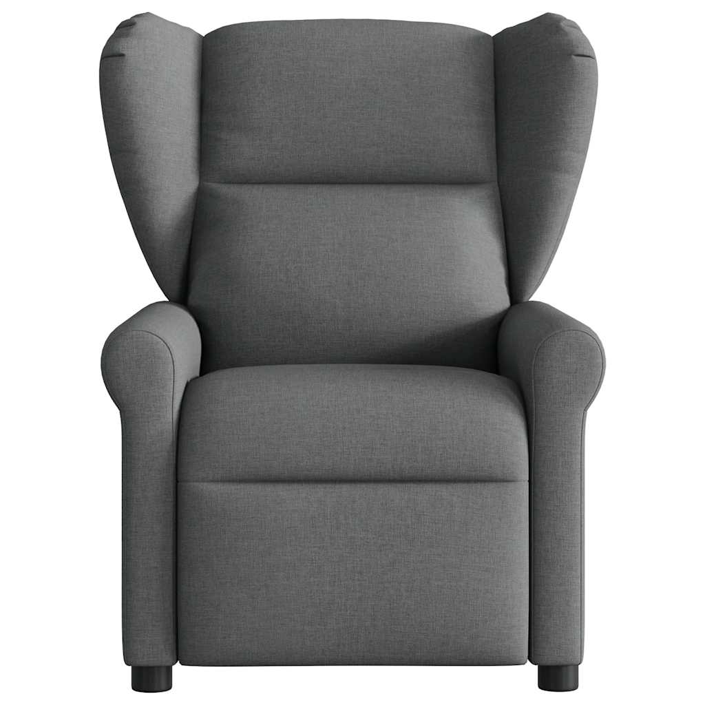 vidaXL Massage-Relaxsessel, Stoff, Dunkelgrau