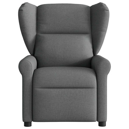 vidaXL Massage-Relaxsessel, Stoff, Dunkelgrau