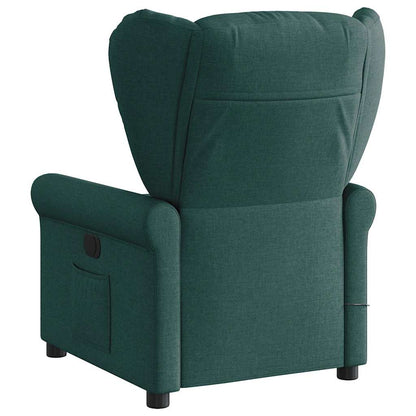 vidaXL Massagesessel Dunkelgrün Stoff