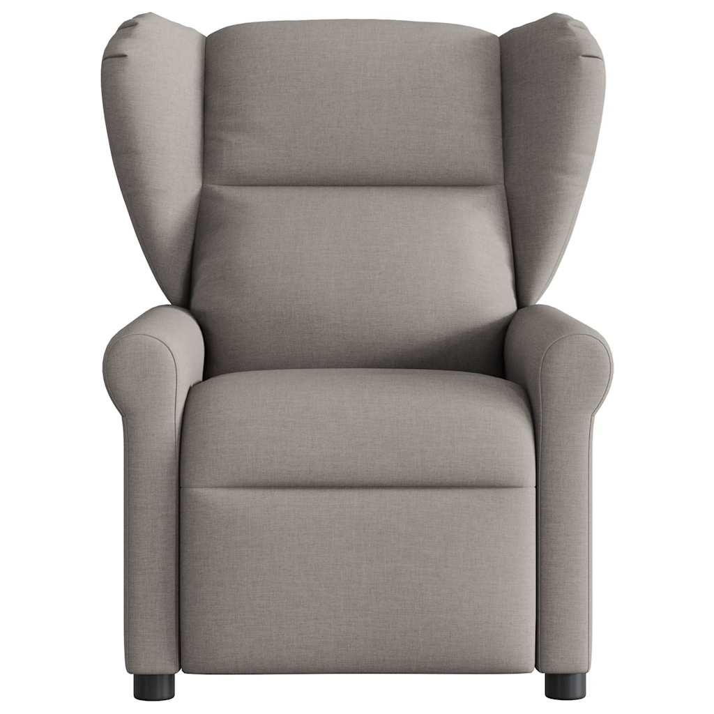 vidaXL Massagesessel Taupe Stoff