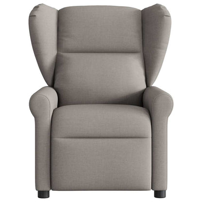 vidaXL Massagesessel Taupe Stoff