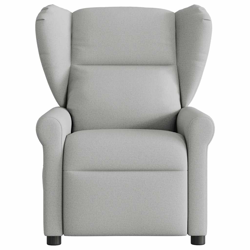 vidaXL Fauteuil de massage gris nuage en tissu
