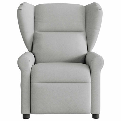 vidaXL Fauteuil de massage gris nuage en tissu