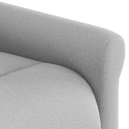 vidaXL Fauteuil de massage gris nuage en tissu