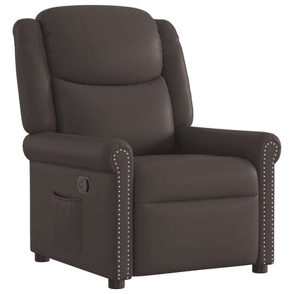 vidaXL Relaxsessel Glänzend Braun Kunstleder