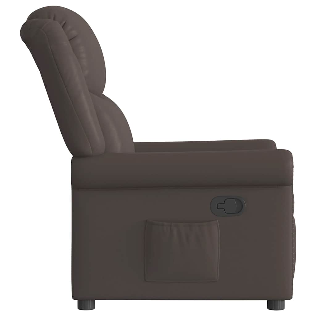 vidaXL Relaxsessel Glänzend Braun Kunstleder