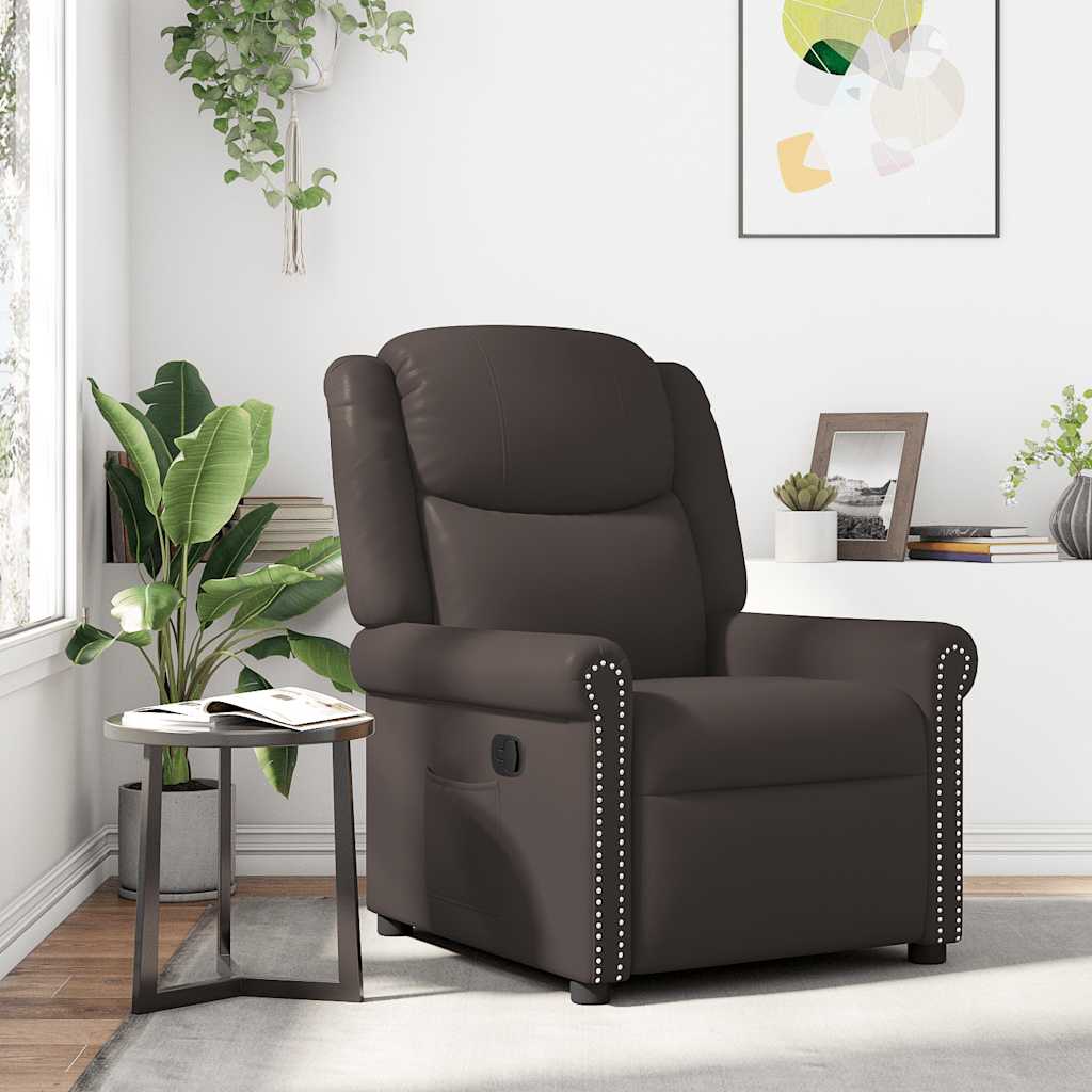 vidaXL Relaxsessel Glänzend Braun Kunstleder
