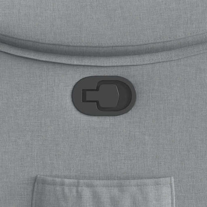 Relaxsessel Hellgrau Stoff