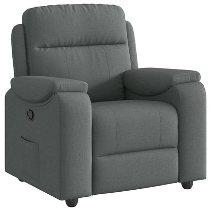 vidaXL Fauteuil de relaxation gris foncé en tissu