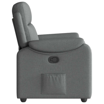 vidaXL Fauteuil de relaxation gris foncé en tissu