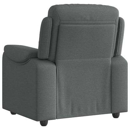 vidaXL Fauteuil de relaxation gris foncé en tissu