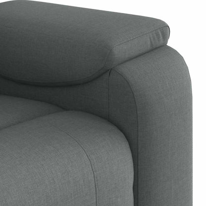 vidaXL Fauteuil de relaxation gris foncé en tissu