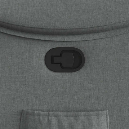 vidaXL Fauteuil de relaxation gris foncé en tissu