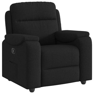 vidaXL Fauteuil de relaxation noir en tissu