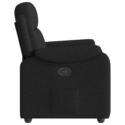 vidaXL Fauteuil de relaxation noir en tissu