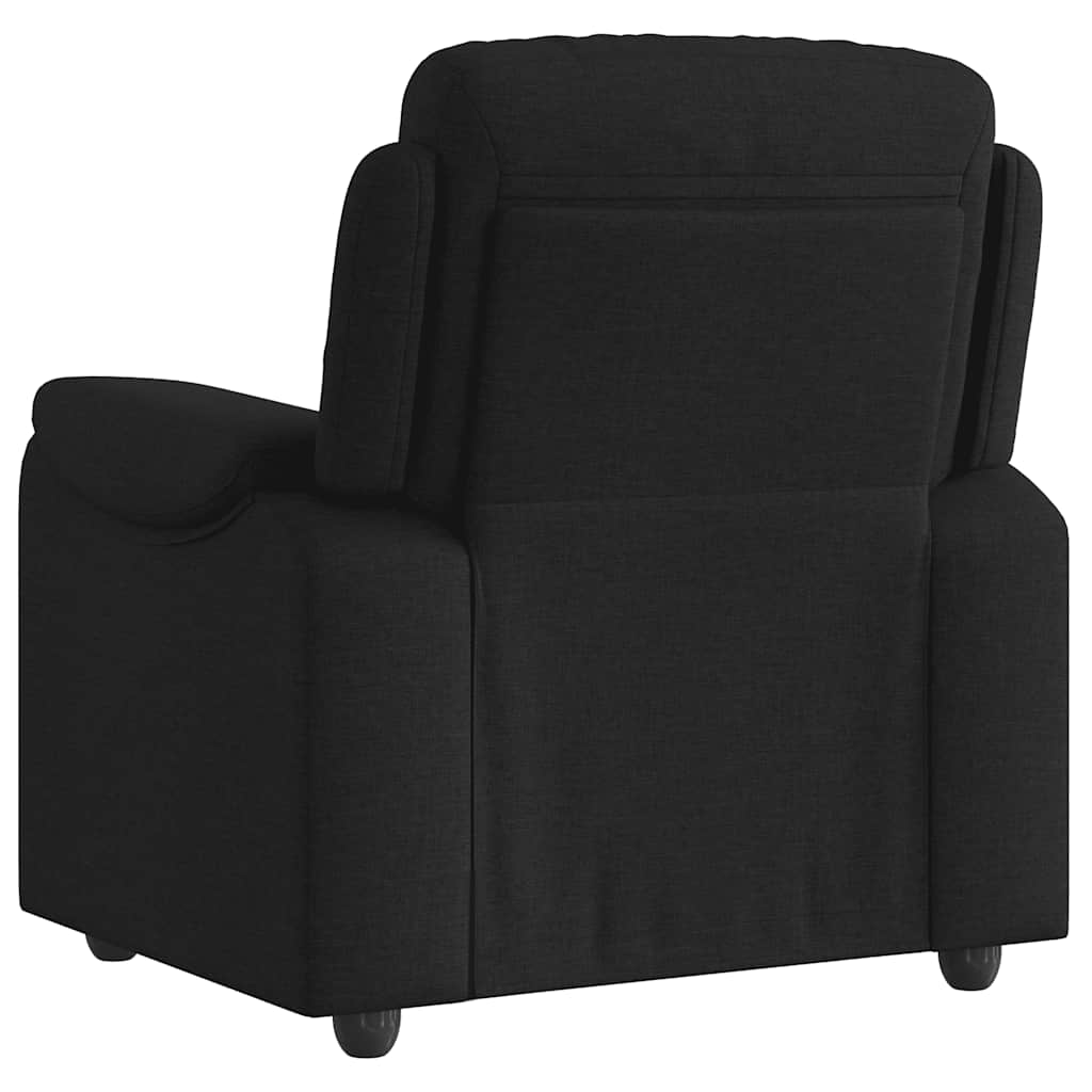 vidaXL Fauteuil de relaxation noir en tissu