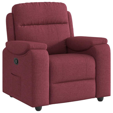 vidaXL Fauteuil relax Rouge bordeaux Tissu