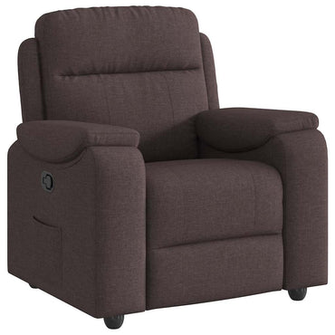 vidaXL Fauteuil relax marron foncé en tissu