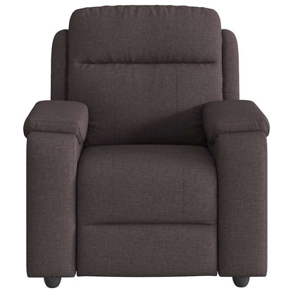 vidaXL Fauteuil relax marron foncé en tissu