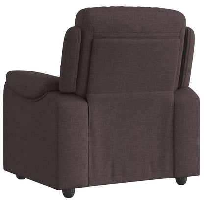 vidaXL Fauteuil relax marron foncé en tissu