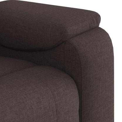 vidaXL Fauteuil relax marron foncé en tissu