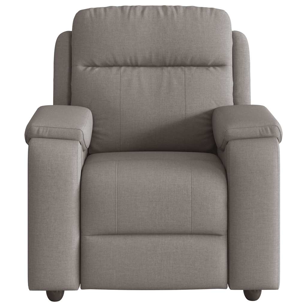 vidaXL Fauteuil relax Taupe Tissu