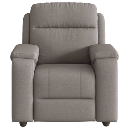 vidaXL Fauteuil relax Taupe Tissu