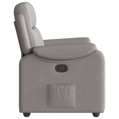 vidaXL Fauteuil relax Taupe Tissu