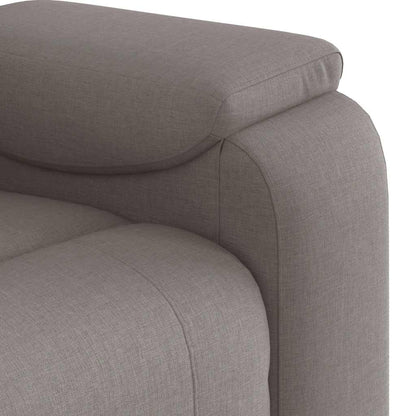 vidaXL Fauteuil relax Taupe Tissu