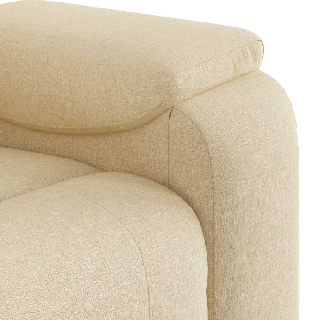 vidaXL Fauteuil relax crème tissu