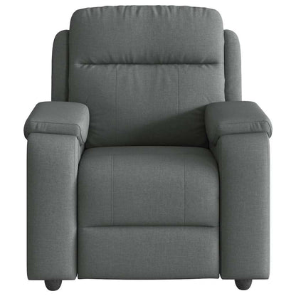 vidaXL Fauteuil de massage gris foncé en tissu