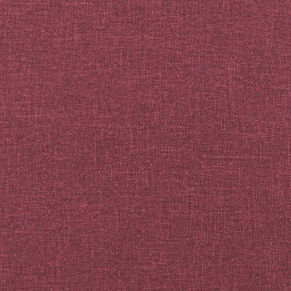 vidaXL Fauteuil de massage rouge bordeaux en tissu