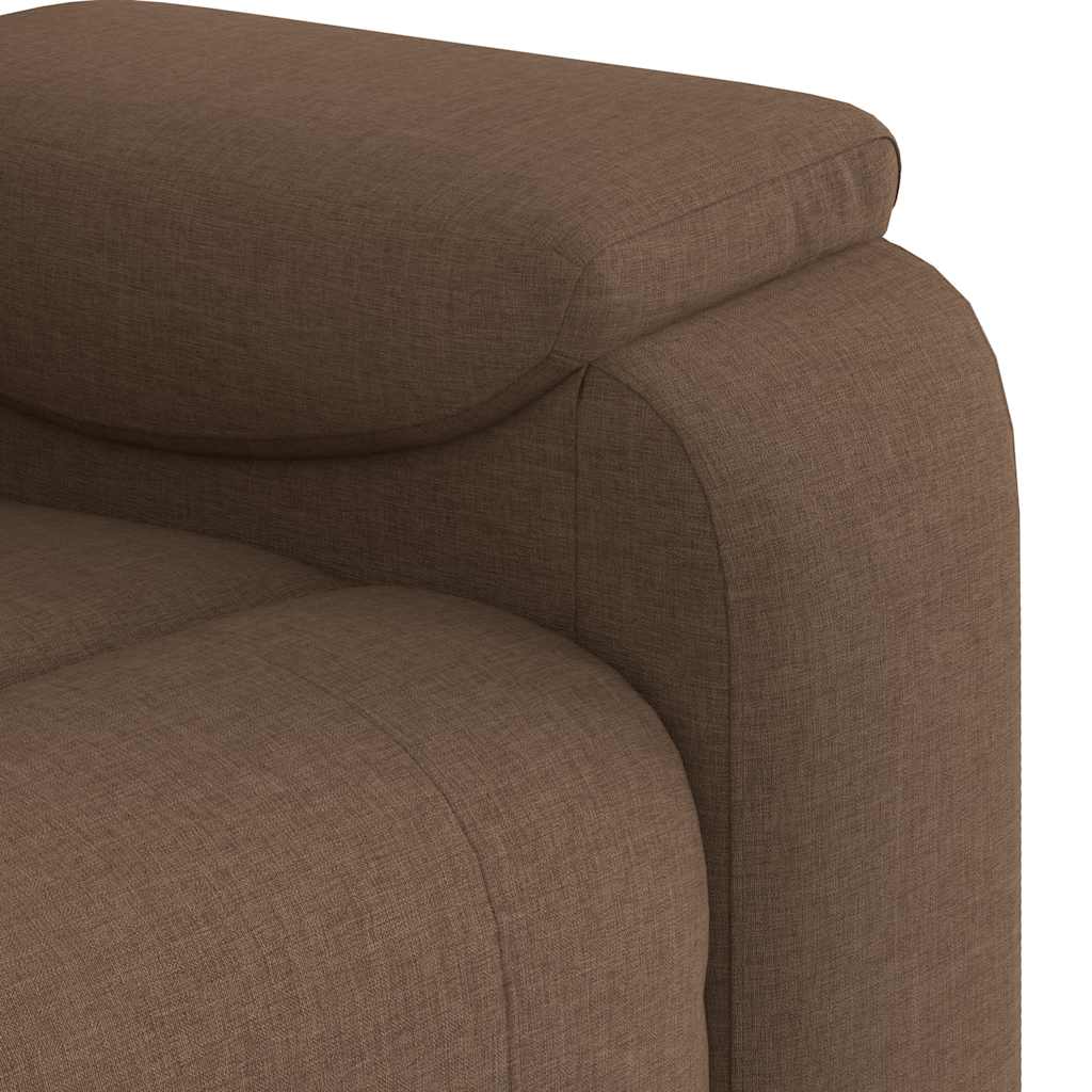 vidaXL Massagesessel Braun Stoff