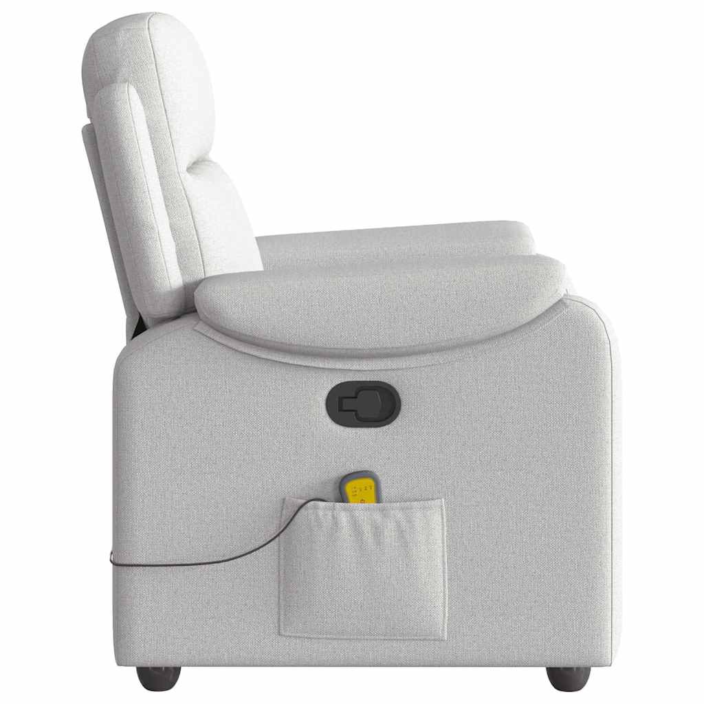 vidaXL Massagesessel Wolkengrau Stoff