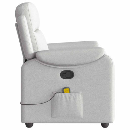 vidaXL Massagesessel Wolkengrau Stoff