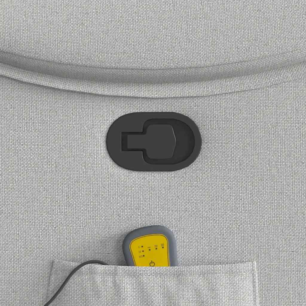 Massagesessel Wolkengrau Stoff