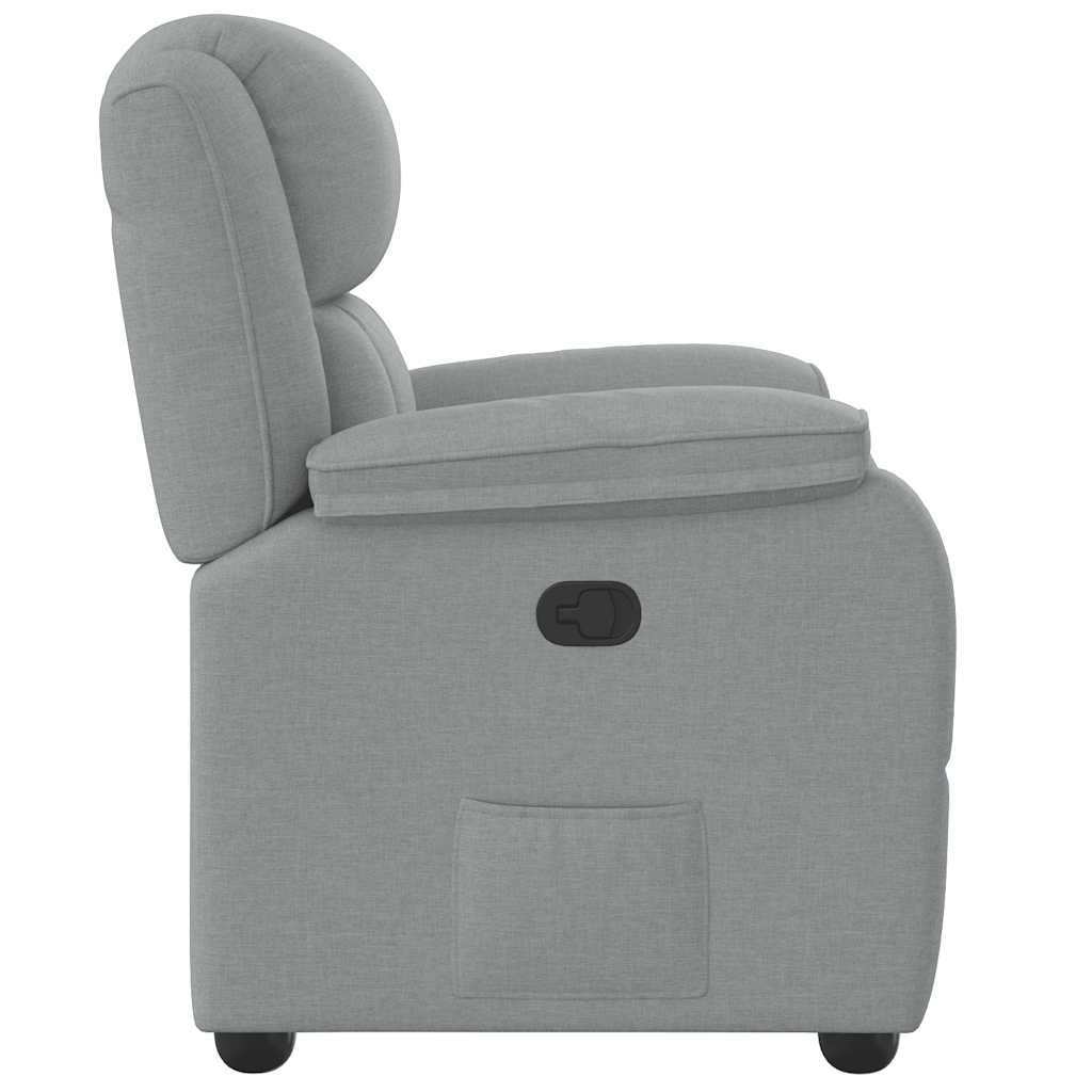 vidaXL Relaxsessel Hellgrau Stoff