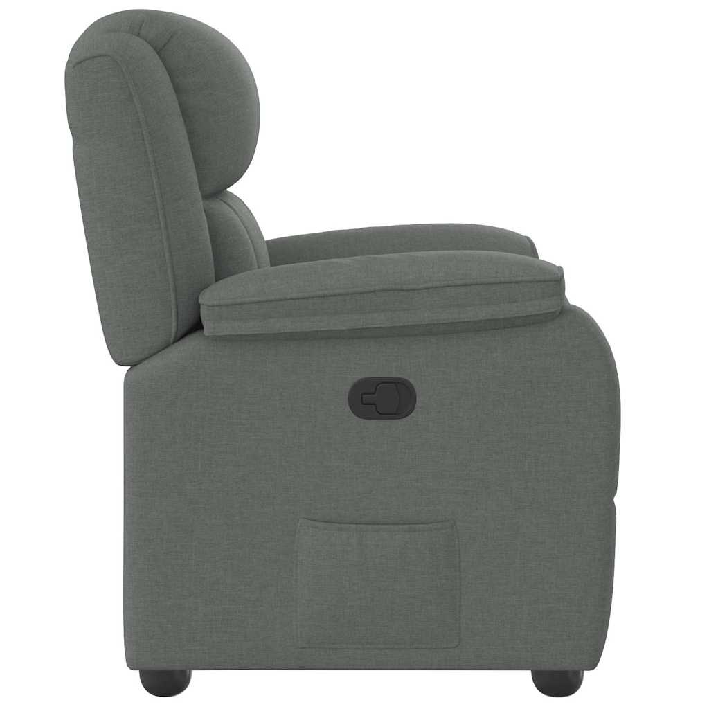 vidaXL Relaxsessel Dunkelgrau Stoff