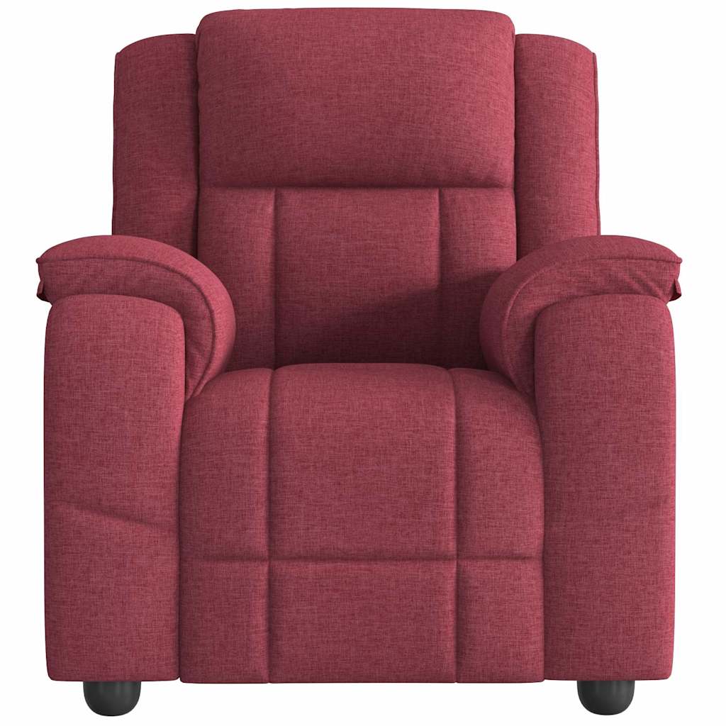 vidaXL Relaxsessel Weinrot Stoff