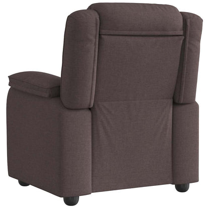 vidaXL Fauteuil relax marron foncé en tissu