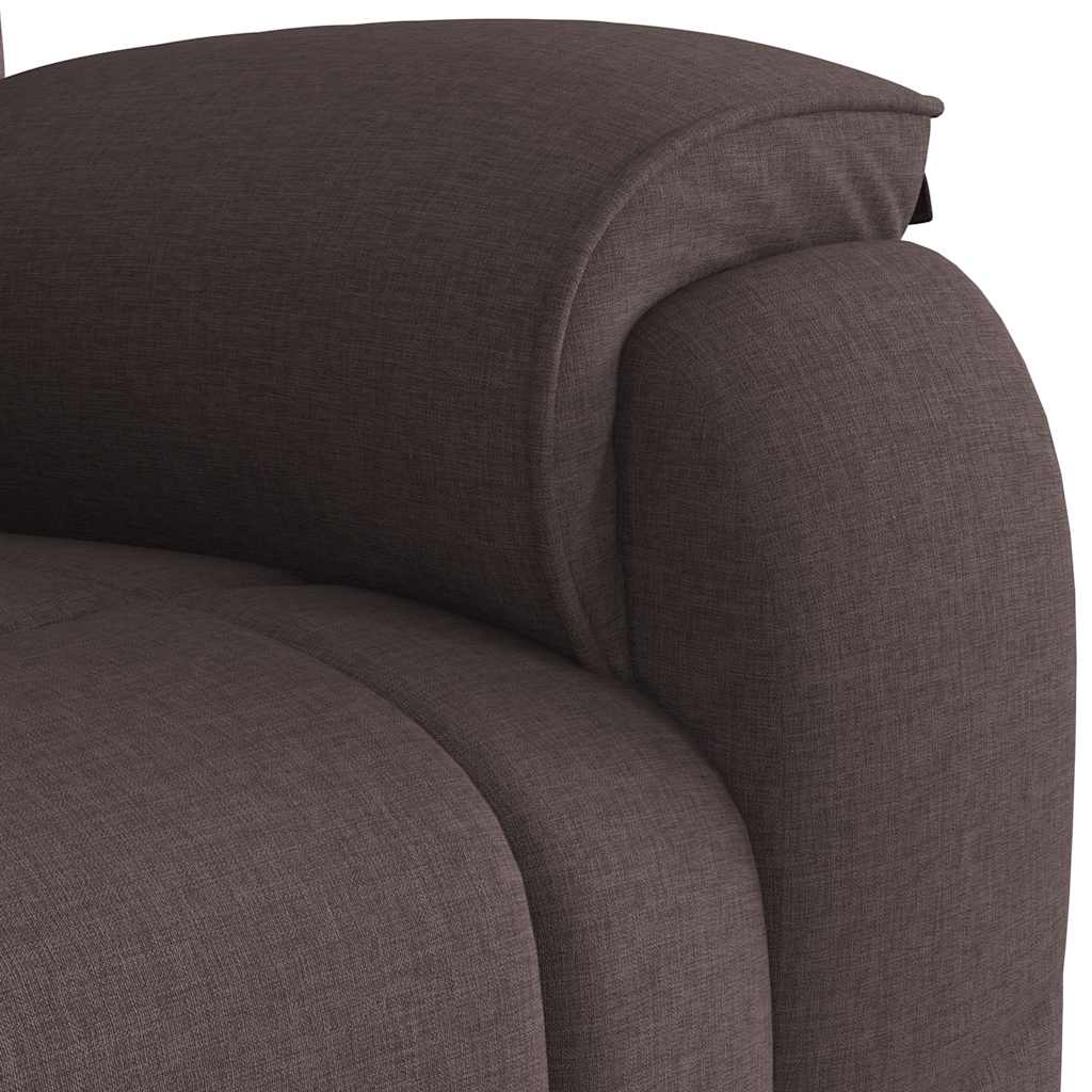 vidaXL Fauteuil relax marron foncé en tissu