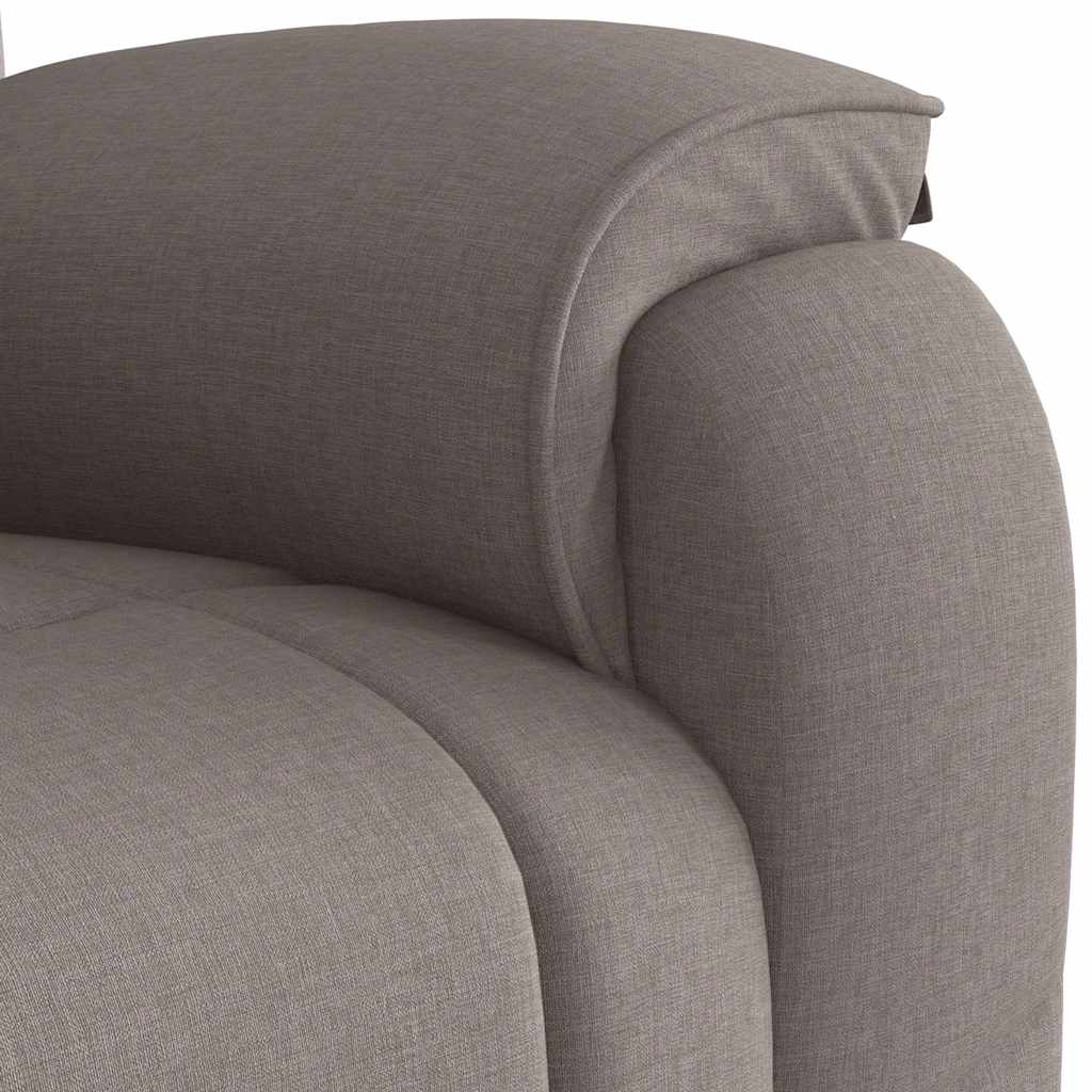 vidaXL Fauteuil relax Taupe Tissu