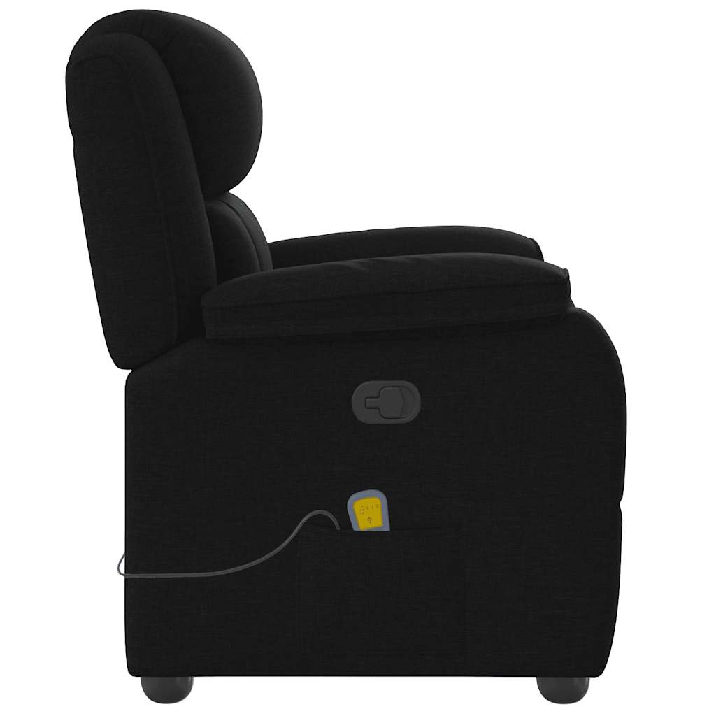vidaXL Massagesessel Schwarz Stoff
