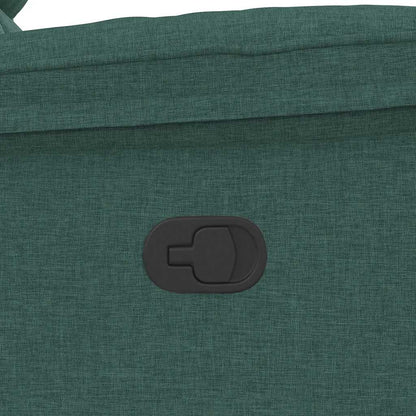 Massagesessel Dunkelgrün Stoff