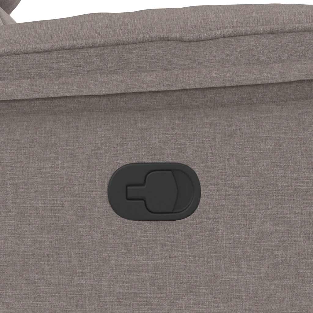 vidaXL Massagesessel Taupe Stoff