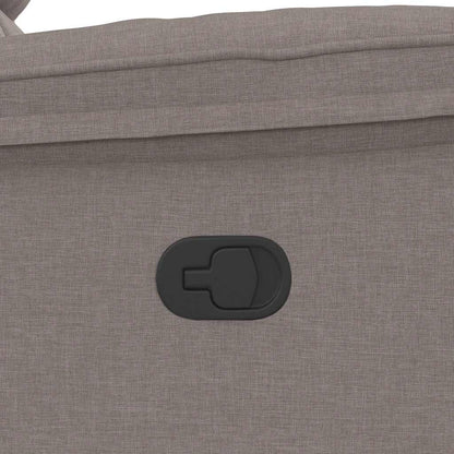 vidaXL Massagesessel Taupe Stoff