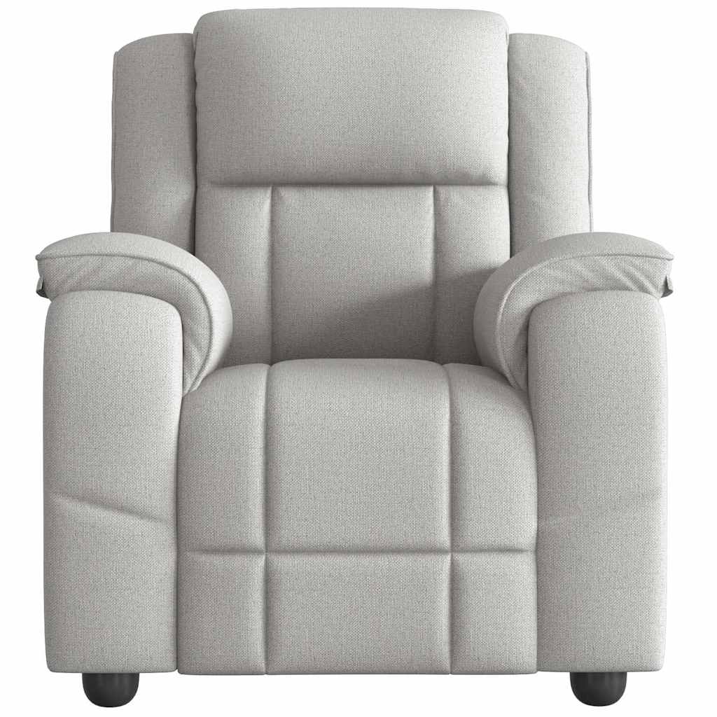 vidaXL Massagesessel Wolkengrau Stoff