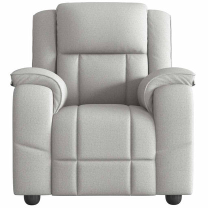 vidaXL Massagesessel Wolkengrau Stoff